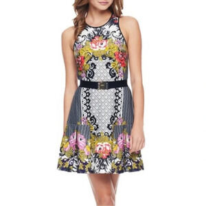 NWT Juicy Couture Angel Combo Eloise printed dress Sz M